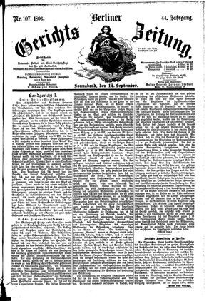 Berliner Gerichts-Zeitung vom 12.09.1896