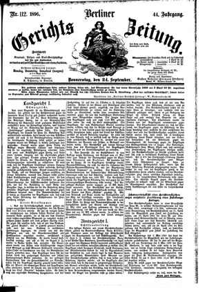 Berliner Gerichts-Zeitung vom 24.09.1896
