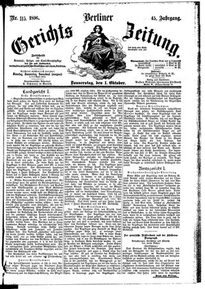 Berliner Gerichts-Zeitung vom 01.10.1896