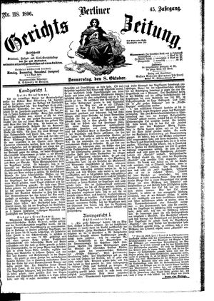 Berliner Gerichts-Zeitung vom 08.10.1896