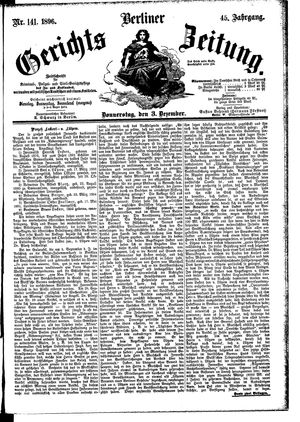 Berliner Gerichts-Zeitung vom 03.12.1896