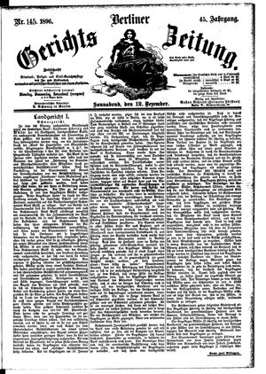 Berliner Gerichts-Zeitung vom 12.12.1896