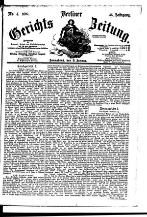 Berliner Gerichts-Zeitung vom 09.01.1897
