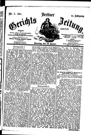 Berliner Gerichts-Zeitung vom 12.01.1897