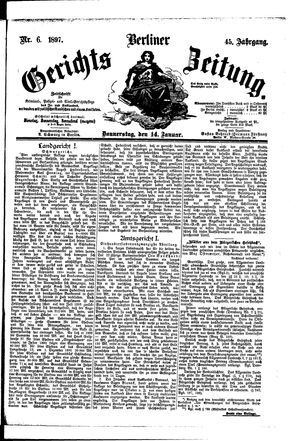 Berliner Gerichts-Zeitung vom 14.01.1897