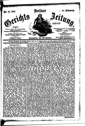 Berliner Gerichts-Zeitung vom 23.01.1897