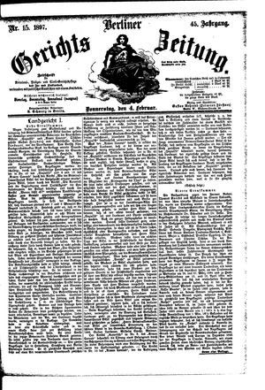 Berliner Gerichts-Zeitung on Feb 4, 1897