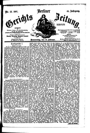 Berliner Gerichts-Zeitung vom 11.02.1897