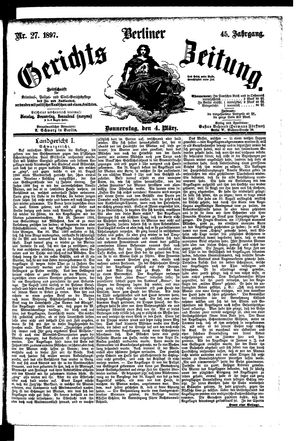 Berliner Gerichts-Zeitung vom 04.03.1897