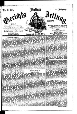 Berliner Gerichts-Zeitung vom 13.03.1897