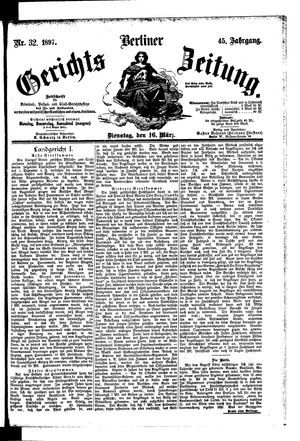Berliner Gerichts-Zeitung vom 16.03.1897