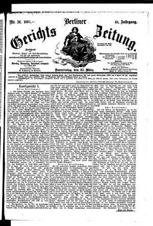 Berliner Gerichts-Zeitung vom 25.03.1897