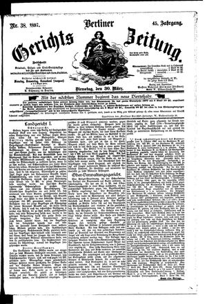 Berliner Gerichts-Zeitung vom 30.03.1897