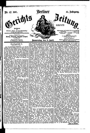 Berliner Gerichts-Zeitung vom 08.04.1897