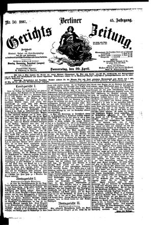 Berliner Gerichts-Zeitung vom 29.04.1897