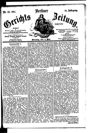 Berliner Gerichts-Zeitung vom 04.05.1897