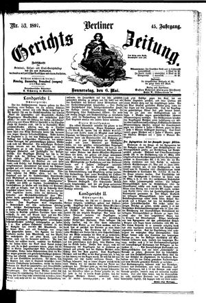 Berliner Gerichts-Zeitung on May 6, 1897