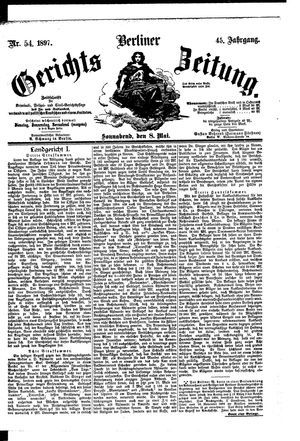 Berliner Gerichts-Zeitung vom 08.05.1897