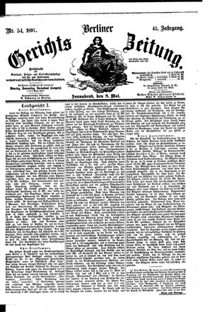 Berliner Gerichts-Zeitung vom 08.05.1897