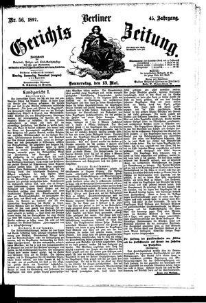 Berliner Gerichts-Zeitung vom 13.05.1897