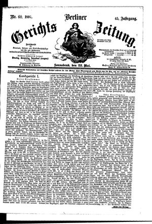 Berliner Gerichts-Zeitung vom 22.05.1897