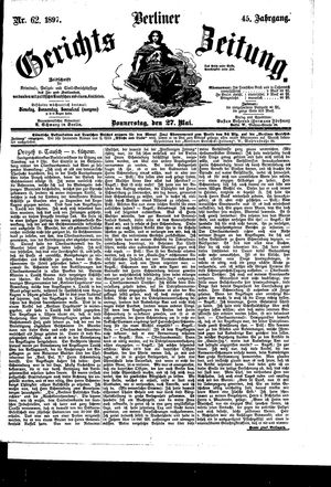 Berliner Gerichts-Zeitung vom 27.05.1897