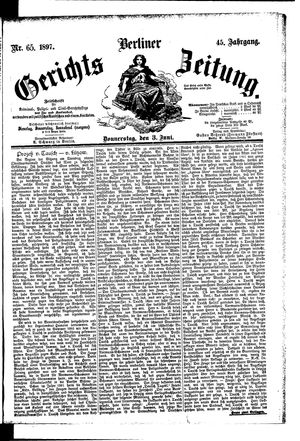 Berliner Gerichts-Zeitung vom 03.06.1897