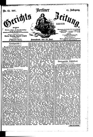Berliner Gerichts-Zeitung vom 12.06.1897