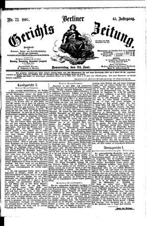 Berliner Gerichts-Zeitung vom 24.06.1897