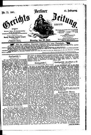 Berliner Gerichts-Zeitung vom 29.06.1897