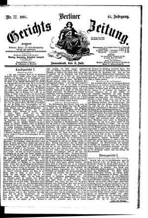 Berliner Gerichts-Zeitung vom 03.07.1897