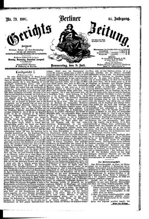 Berliner Gerichts-Zeitung vom 08.07.1897