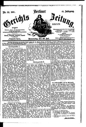 Berliner Gerichts-Zeitung vom 29.07.1897