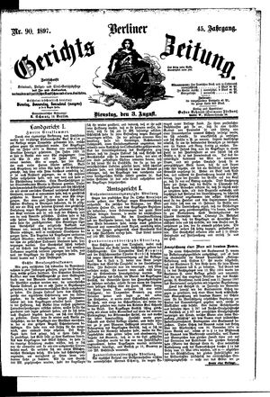 Berliner Gerichts-Zeitung vom 03.08.1897