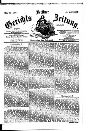 Berliner Gerichts-Zeitung vom 05.08.1897