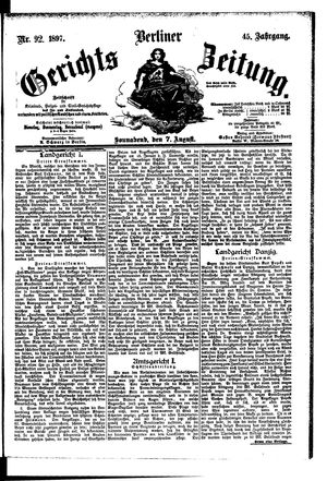 Berliner Gerichts-Zeitung vom 07.08.1897
