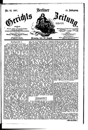 Berliner Gerichts-Zeitung vom 10.08.1897