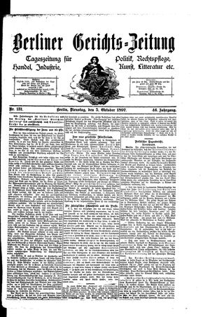 Berliner Gerichts-Zeitung vom 05.10.1897