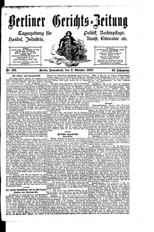 Berliner Gerichts-Zeitung on Oct 9, 1897