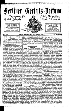 Berliner Gerichts-Zeitung vom 10.10.1897