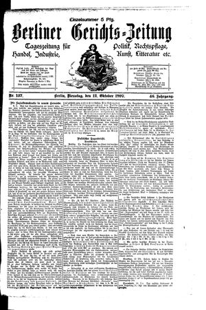 Berliner Gerichts-Zeitung vom 12.10.1897