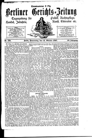 Berliner Gerichts-Zeitung vom 14.10.1897