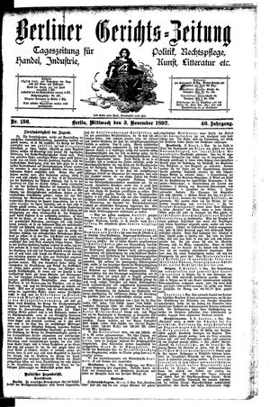 Berliner Gerichts-Zeitung vom 03.11.1897