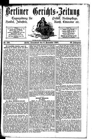 Berliner Gerichts-Zeitung vom 06.11.1897