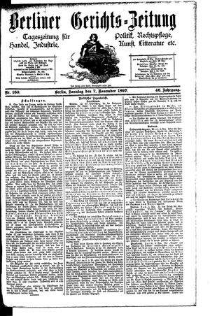 Berliner Gerichts-Zeitung vom 07.11.1897