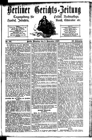 Berliner Gerichts-Zeitung vom 09.11.1897