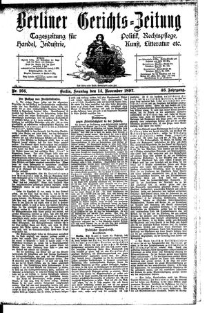 Berliner Gerichts-Zeitung vom 14.11.1897