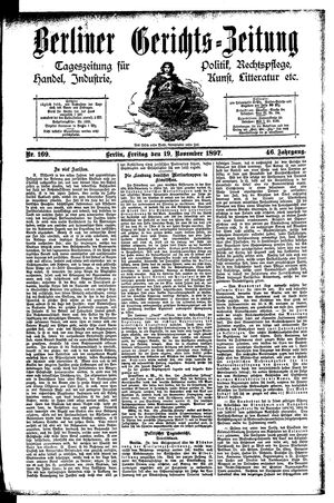 Berliner Gerichts-Zeitung vom 19.11.1897