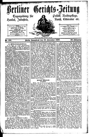 Berliner Gerichts-Zeitung vom 20.11.1897