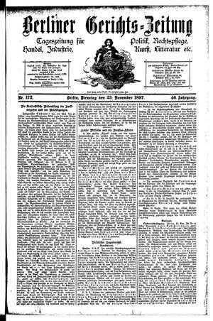Berliner Gerichts-Zeitung vom 23.11.1897
